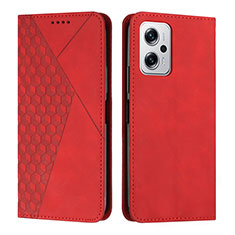 Funda de Cuero Cartera con Soporte Carcasa Y02X para Xiaomi Redmi Note 11T Pro+ Plus 5G Rojo