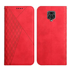 Funda de Cuero Cartera con Soporte Carcasa Y02X para Xiaomi Redmi Note 9S Rojo