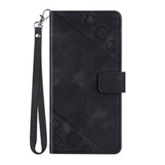 Funda de Cuero Cartera con Soporte Carcasa Y03B para Huawei Honor X6 5G Negro