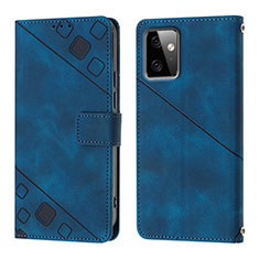 Funda de Cuero Cartera con Soporte Carcasa Y03B para Motorola Moto G Power 5G (2023) Azul