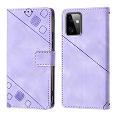 Funda de Cuero Cartera con Soporte Carcasa Y03B para Motorola Moto G Power 5G (2023) Morado