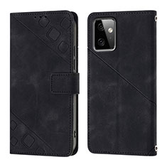 Funda de Cuero Cartera con Soporte Carcasa Y03B para Motorola Moto G Power 5G (2023) Negro