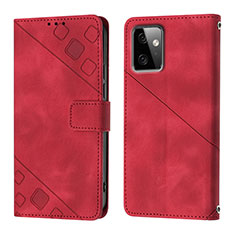 Funda de Cuero Cartera con Soporte Carcasa Y03B para Motorola Moto G Power 5G (2023) Rojo