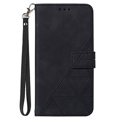 Funda de Cuero Cartera con Soporte Carcasa Y03B para Samsung Galaxy A03s Negro