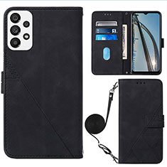 Funda de Cuero Cartera con Soporte Carcasa Y03B para Samsung Galaxy A73 5G Negro