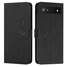 Funda de Cuero Cartera con Soporte Carcasa Y03X para Google Pixel 6a 5G Negro