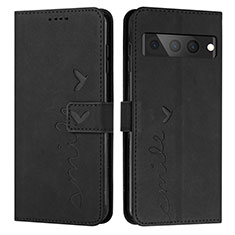 Funda de Cuero Cartera con Soporte Carcasa Y03X para Google Pixel 7 Pro 5G Negro