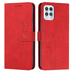 Funda de Cuero Cartera con Soporte Carcasa Y03X para Motorola Moto Edge S 5G Rojo