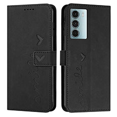 Funda de Cuero Cartera con Soporte Carcasa Y03X para Motorola Moto Edge S30 5G Negro