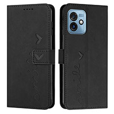 Funda de Cuero Cartera con Soporte Carcasa Y03X para Motorola Moto G 5G (2023) Negro