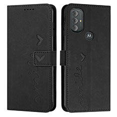 Funda de Cuero Cartera con Soporte Carcasa Y03X para Motorola Moto G Play (2023) Negro