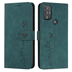 Funda de Cuero Cartera con Soporte Carcasa Y03X para Motorola Moto G Play (2023) Verde