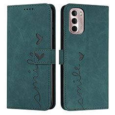 Funda de Cuero Cartera con Soporte Carcasa Y03X para Motorola Moto G Stylus (2022) 4G Verde