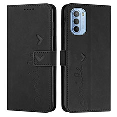 Funda de Cuero Cartera con Soporte Carcasa Y03X para Motorola Moto G31 Negro