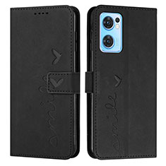 Funda de Cuero Cartera con Soporte Carcasa Y03X para OnePlus Nord CE 2 5G Negro