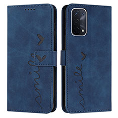 Funda de Cuero Cartera con Soporte Carcasa Y03X para OnePlus Nord N200 5G Azul