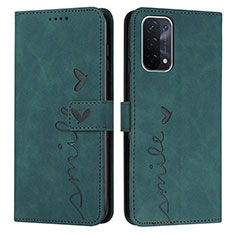 Funda de Cuero Cartera con Soporte Carcasa Y03X para OnePlus Nord N200 5G Verde