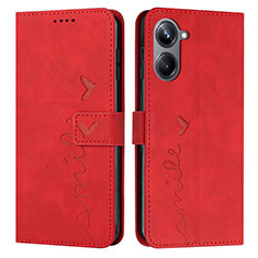 Funda de Cuero Cartera con Soporte Carcasa Y03X para Realme 10 4G Rojo