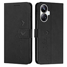 Funda de Cuero Cartera con Soporte Carcasa Y03X para Realme 10 Pro+ Plus 5G Negro