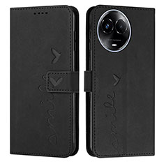 Funda de Cuero Cartera con Soporte Carcasa Y03X para Realme 11 5G Negro