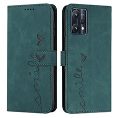 Funda de Cuero Cartera con Soporte Carcasa Y03X para Realme 9 Pro 5G Verde