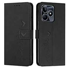 Funda de Cuero Cartera con Soporte Carcasa Y03X para Realme C51 Negro