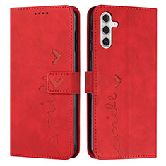 Funda de Cuero Cartera con Soporte Carcasa Y03X para Samsung Galaxy A04s Rojo