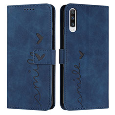 Funda de Cuero Cartera con Soporte Carcasa Y03X para Samsung Galaxy A30S Azul