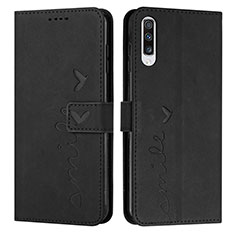 Funda de Cuero Cartera con Soporte Carcasa Y03X para Samsung Galaxy A30S Negro