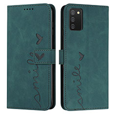 Funda de Cuero Cartera con Soporte Carcasa Y03X para Samsung Galaxy M02s Verde