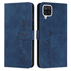 Funda de Cuero Cartera con Soporte Carcasa Y03X para Samsung Galaxy M12 Azul