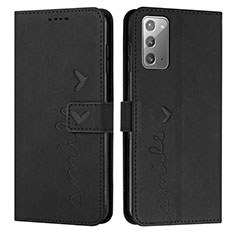 Funda de Cuero Cartera con Soporte Carcasa Y03X para Samsung Galaxy Note 20 5G Negro