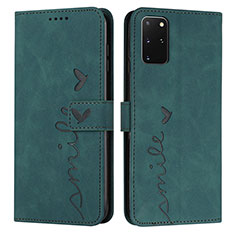 Funda de Cuero Cartera con Soporte Carcasa Y03X para Samsung Galaxy S20 Plus 5G Verde