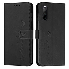 Funda de Cuero Cartera con Soporte Carcasa Y03X para Sony Xperia 10 IV Negro