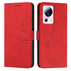 Funda de Cuero Cartera con Soporte Carcasa Y03X para Xiaomi Civi 2 5G Rojo