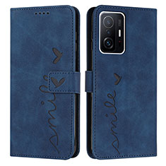 Funda de Cuero Cartera con Soporte Carcasa Y03X para Xiaomi Mi 11T 5G Azul