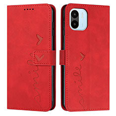 Funda de Cuero Cartera con Soporte Carcasa Y03X para Xiaomi Poco C51 Rojo