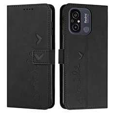 Funda de Cuero Cartera con Soporte Carcasa Y03X para Xiaomi Poco C55 Negro