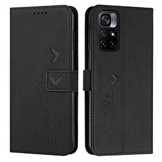 Funda de Cuero Cartera con Soporte Carcasa Y03X para Xiaomi Poco M4 Pro 5G Negro