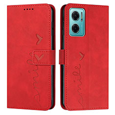 Funda de Cuero Cartera con Soporte Carcasa Y03X para Xiaomi Redmi 10 5G Rojo