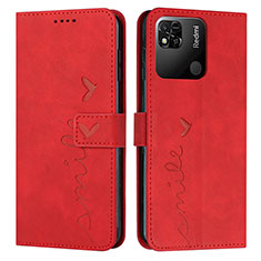 Funda de Cuero Cartera con Soporte Carcasa Y03X para Xiaomi Redmi 10 Power Rojo