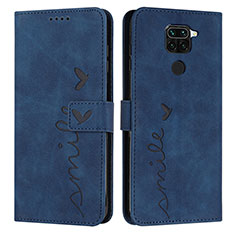 Funda de Cuero Cartera con Soporte Carcasa Y03X para Xiaomi Redmi 10X 4G Azul