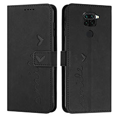 Funda de Cuero Cartera con Soporte Carcasa Y03X para Xiaomi Redmi 10X 4G Negro