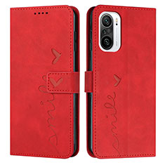 Funda de Cuero Cartera con Soporte Carcasa Y03X para Xiaomi Redmi K40 Pro+ Plus 5G Rojo