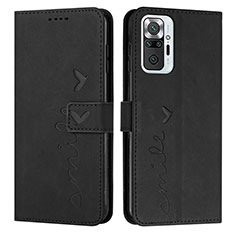 Funda de Cuero Cartera con Soporte Carcasa Y03X para Xiaomi Redmi Note 10 Pro 4G Negro