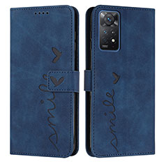 Funda de Cuero Cartera con Soporte Carcasa Y03X para Xiaomi Redmi Note 11 Pro 5G Azul