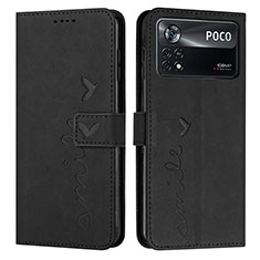 Funda de Cuero Cartera con Soporte Carcasa Y03X para Xiaomi Redmi Note 11E Pro 5G Negro