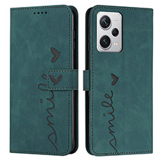 Funda de Cuero Cartera con Soporte Carcasa Y03X para Xiaomi Redmi Note 12 Explorer Verde