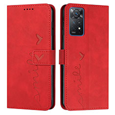 Funda de Cuero Cartera con Soporte Carcasa Y03X para Xiaomi Redmi Note 12 Pro 4G Rojo