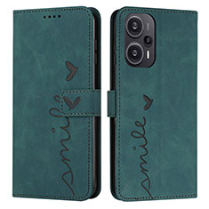 Funda de Cuero Cartera con Soporte Carcasa Y03X para Xiaomi Redmi Note 12 Turbo 5G Verde